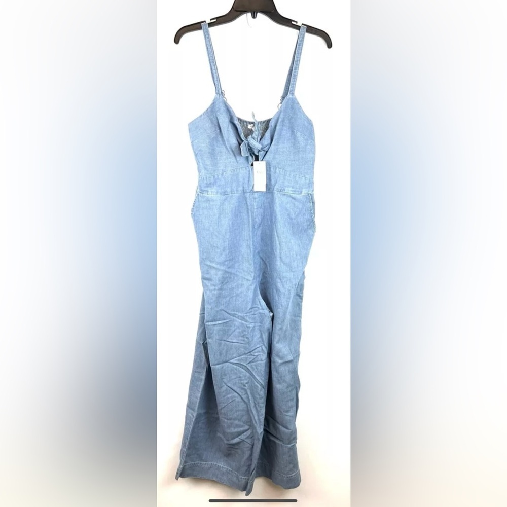 Splendid Women’s Sleeveless Blue Jumpsuit Size Medium